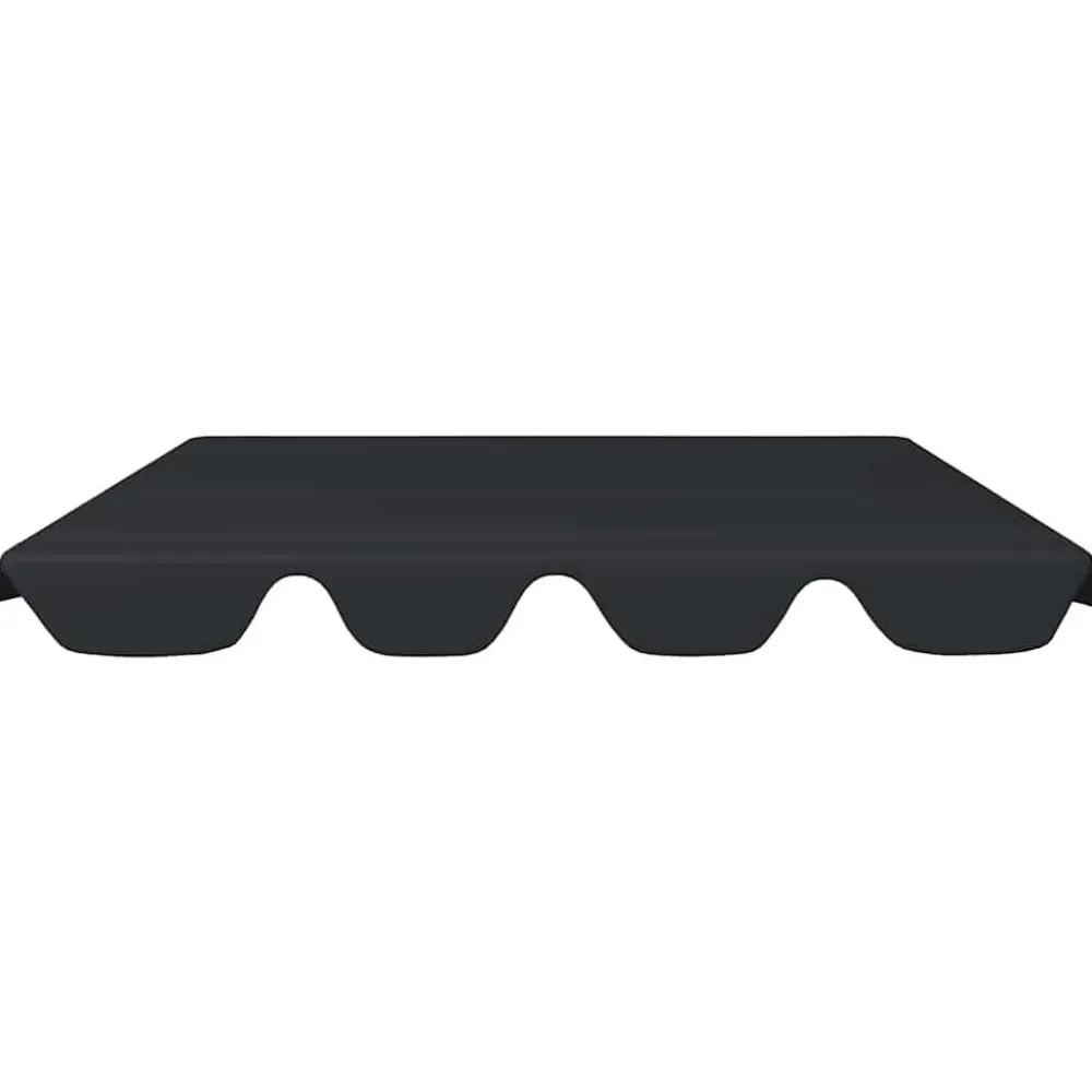 New FinePRICE Puutarhakeinun Vaihtokatos musta 188/168x145/110 cm (12093)