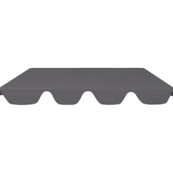 New FinePRICE Puutarhakeinun Vaihtokatos musta 188/168x145/110 cm (12093)