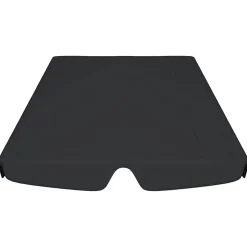 New FinePRICE Puutarhakeinun Vaihtokatos musta 188/168x145/110 cm (12093)