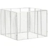 FinePRICE Puutarhakomposti 100x100x77 cm galvanoitu rauta (46150)