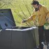 Online Biolan Puutarhakompostori 900 L harmaa