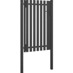 Best FinePRICE Puutarhan aitaportti teräs 1x2m antrasiitti