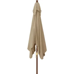 Outlet FinePRICE Puutarhan aurinkovarjo puutolppa antrasiitti 300x300x273 cm
