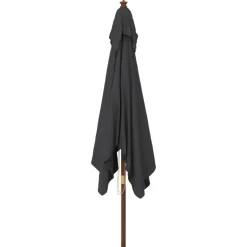 Outlet FinePRICE Puutarhan aurinkovarjo puutolppa antrasiitti 300x300x273 cm