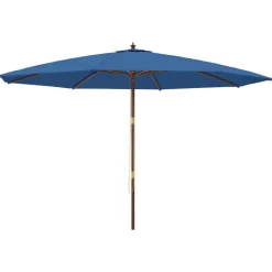Outlet FinePRICE Puutarhan aurinkovarjo puutolppa antrasiitti 400x273 cm