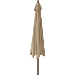 Outlet FinePRICE Puutarhan aurinkovarjo puutolppa antrasiitti 400x273 cm