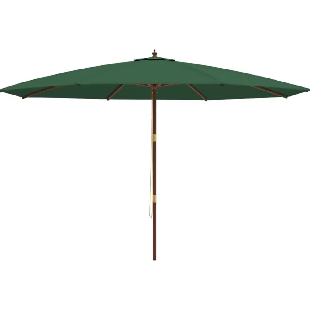 Outlet FinePRICE Puutarhan aurinkovarjo puutolppa antrasiitti 400x273 cm