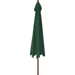 Outlet FinePRICE Puutarhan aurinkovarjo puutolppa antrasiitti 400x273 cm