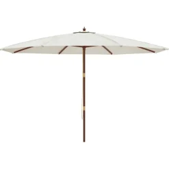 Outlet FinePRICE Puutarhan aurinkovarjo puutolppa antrasiitti 400x273 cm