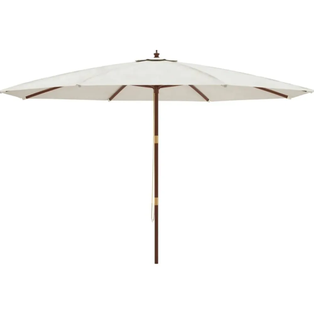 Outlet FinePRICE Puutarhan aurinkovarjo puutolppa antrasiitti 400x273 cm