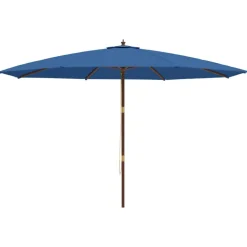 Outlet FinePRICE Puutarhan aurinkovarjo puutolppa antrasiitti 400x273 cm