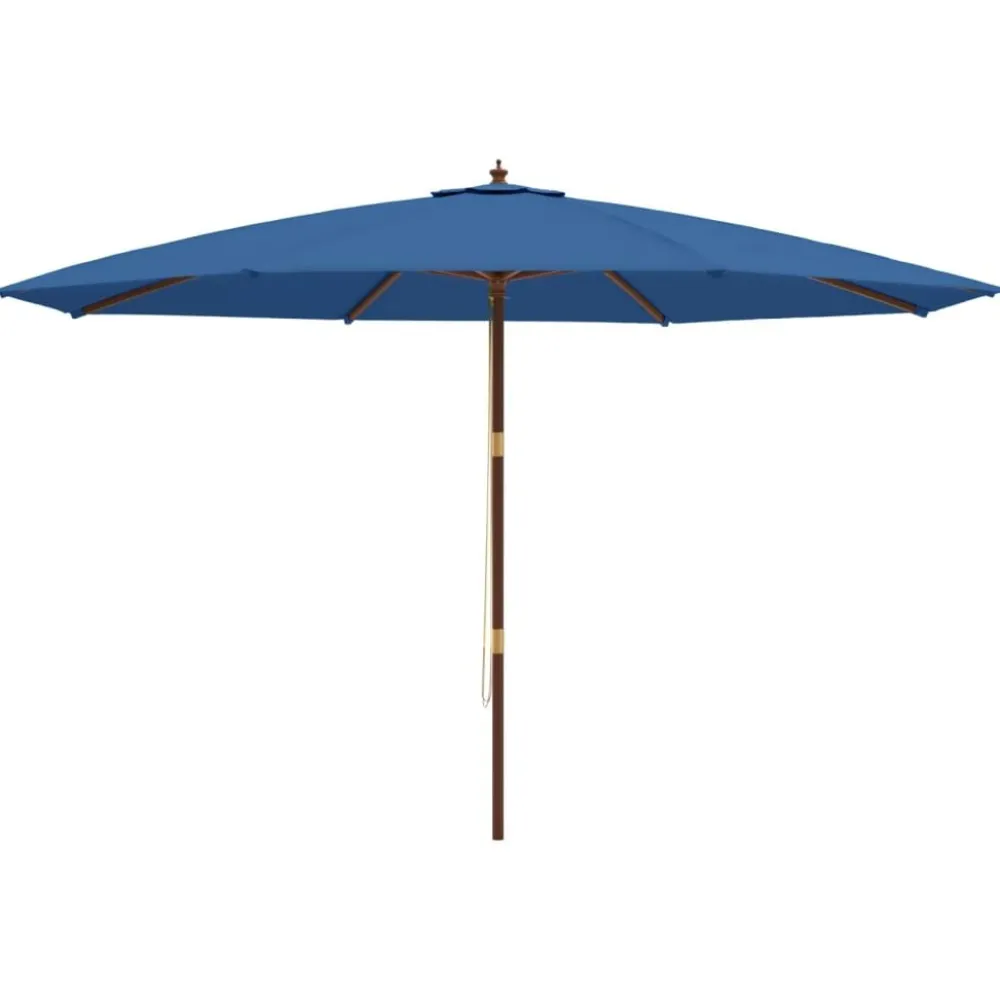 Outlet FinePRICE Puutarhan aurinkovarjo puutolppa antrasiitti 400x273 cm