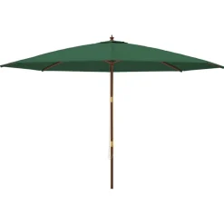 Outlet FinePRICE Puutarhan aurinkovarjo puutolppa antrasiitti 400x273 cm