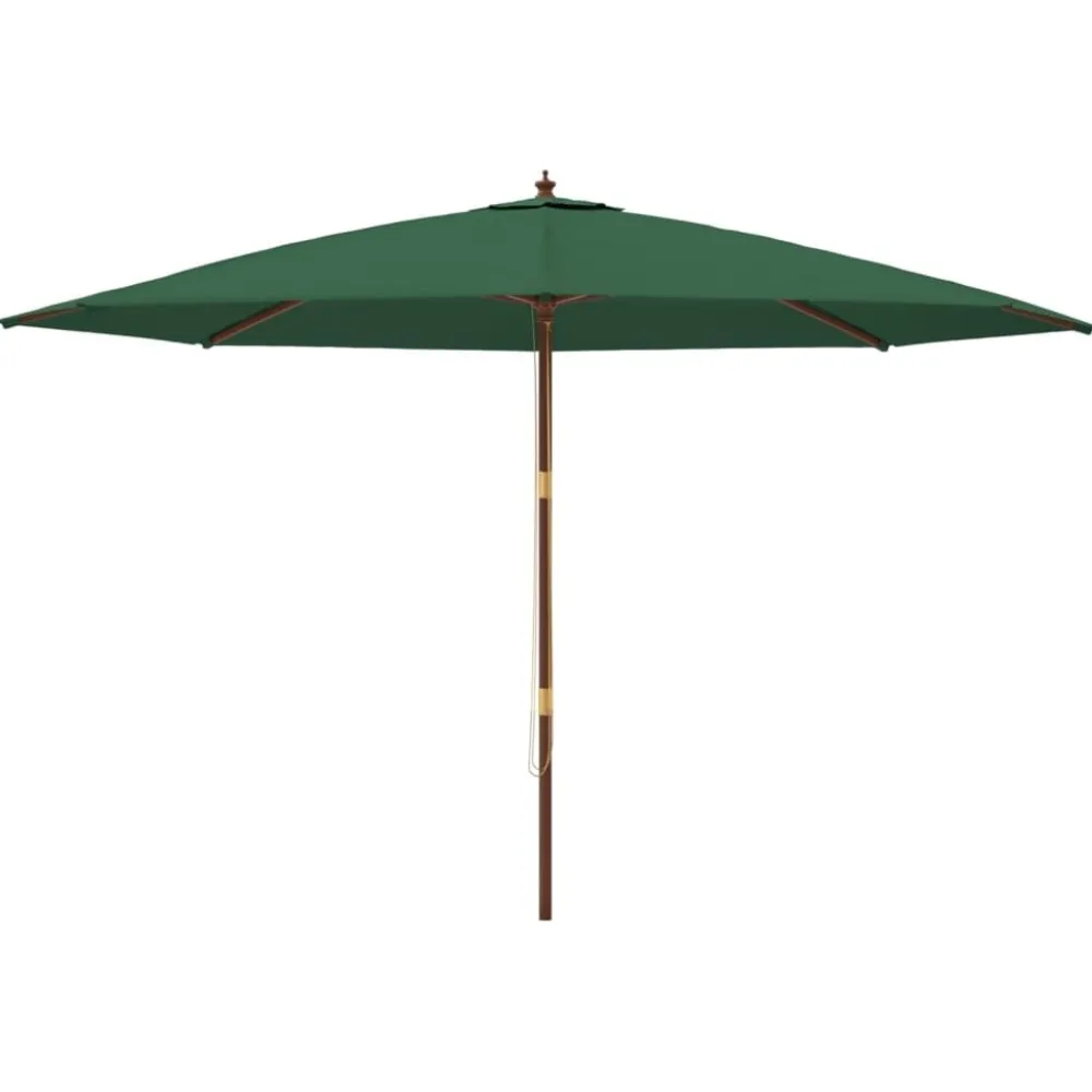 Outlet FinePRICE Puutarhan aurinkovarjo puutolppa antrasiitti 400x273 cm