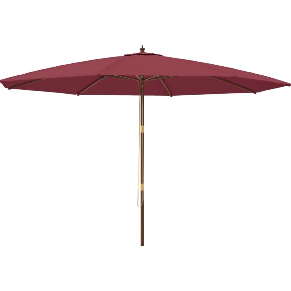 Outlet FinePRICE Puutarhan aurinkovarjo puutolppa antrasiitti 400x273 cm