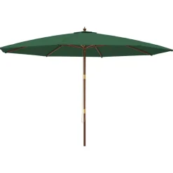 Outlet FinePRICE Puutarhan aurinkovarjo puutolppa antrasiitti 400x273 cm