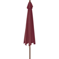 Outlet FinePRICE Puutarhan aurinkovarjo puutolppa antrasiitti 400x273 cm