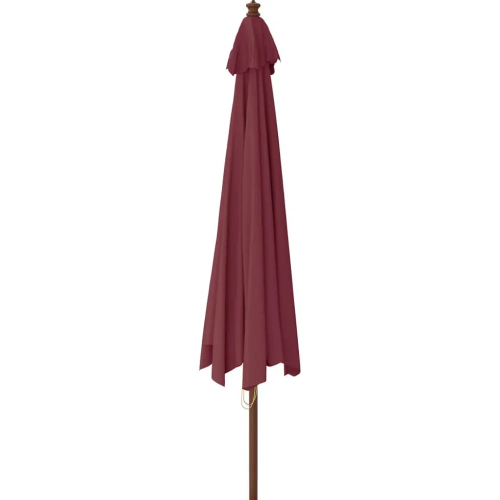 Outlet FinePRICE Puutarhan aurinkovarjo puutolppa antrasiitti 400x273 cm