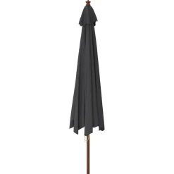 Outlet FinePRICE Puutarhan aurinkovarjo puutolppa antrasiitti 400x273 cm
