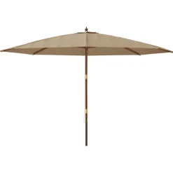Outlet FinePRICE Puutarhan aurinkovarjo puutolppa antrasiitti 400x273 cm