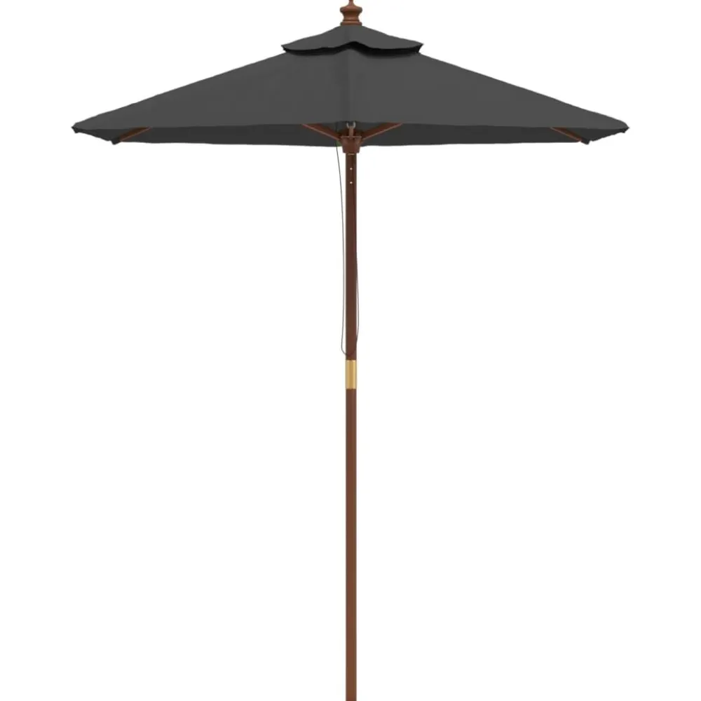 Online FinePRICE Puutarhan aurinkovarjo puutolppa vihreä 196x231 cm