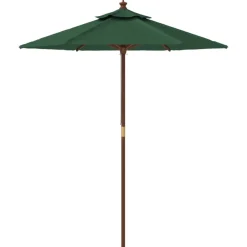 Online FinePRICE Puutarhan aurinkovarjo puutolppa vihreä 196x231 cm