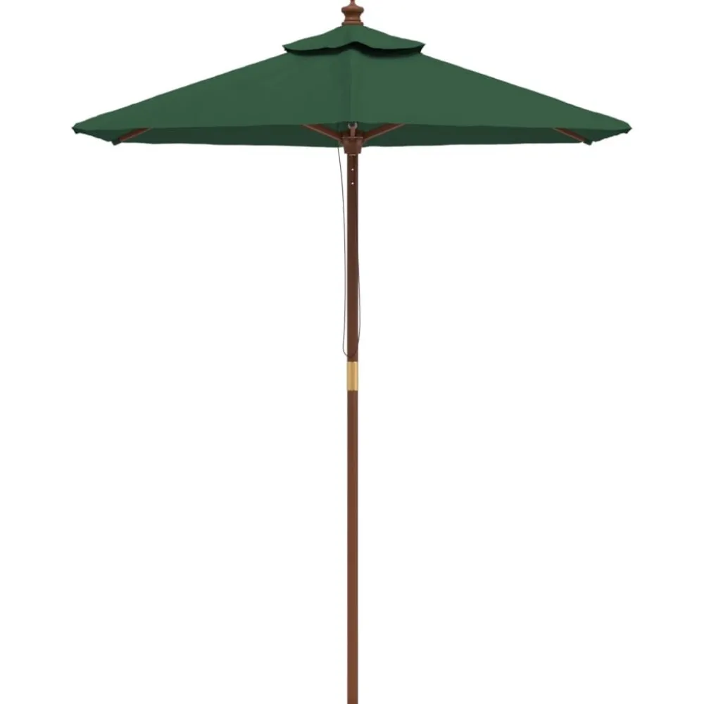 Online FinePRICE Puutarhan aurinkovarjo puutolppa vihreä 196x231 cm