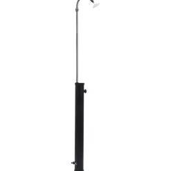 FinePRICE Puutarhan aurinkovoimasuihku musta 215 cm 8 l