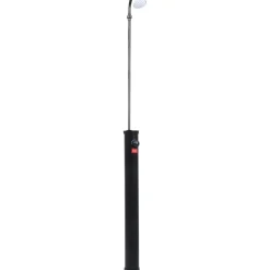 FinePRICE Puutarhan aurinkovoimasuihku musta 215 cm 8 l