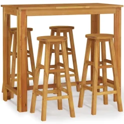 New FinePRICE Puutarhan bistrosarja 5-osainen täysi akasiapuu (54389)