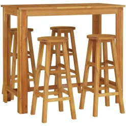 New FinePRICE Puutarhan bistrosarja 5-osainen täysi akasiapuu (54389)