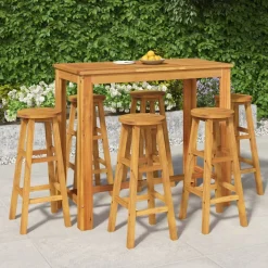 New FinePRICE Puutarhan bistrosarja 5-osainen täysi akasiapuu (54389)