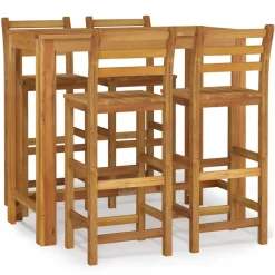 New FinePRICE Puutarhan bistrosarja 5-osainen täysi akasiapuu (54389)