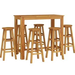 New FinePRICE Puutarhan bistrosarja 5-osainen täysi akasiapuu (54389)