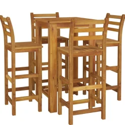New FinePRICE Puutarhan bistrosarja 5-osainen täysi akasiapuu (54389)