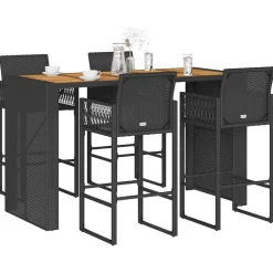 Online FinePRICE Puutarhan bistrosarja 3-osainen ilman tyynyjä Harmaa akaasia (28887)