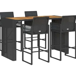 Online FinePRICE Puutarhan bistrosarja 3-osainen ilman tyynyjä Harmaa akaasia (28887)