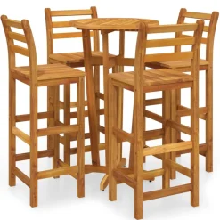 FinePRICE Puutarhan bistrosarja 5-osainen täysi akasiapuu (54381)