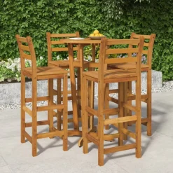FinePRICE Puutarhan bistrosarja 5-osainen täysi akasiapuu (54381)