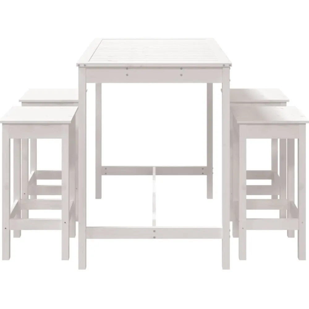 Discount FinePRICE Puutarhan Bistrosarja 5-osainen valkoinen täysi mänty (54746)