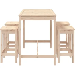 Discount FinePRICE Puutarhan Bistrosarja 5-osainen valkoinen täysi mänty (54746)