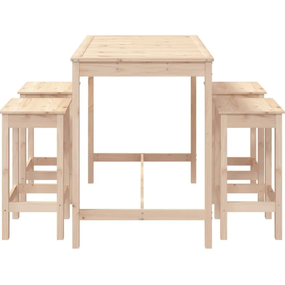 Discount FinePRICE Puutarhan Bistrosarja 5-osainen valkoinen täysi mänty (54746)
