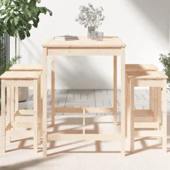 Discount FinePRICE Puutarhan Bistrosarja 5-osainen valkoinen täysi mänty (54746)