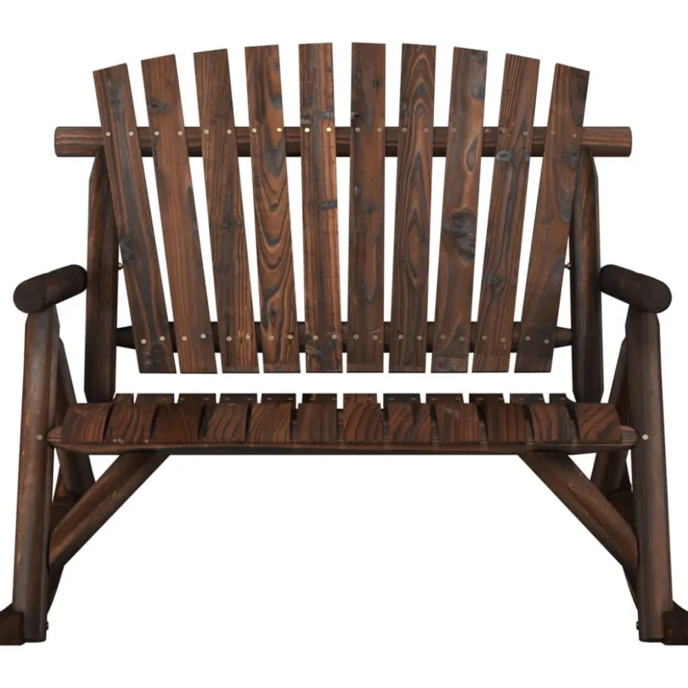 Hot FinePRICE Puutarhan keinupenkki 2-istuttava 123x96x102 cm täysi kuusi (63350)