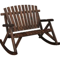 Hot FinePRICE Puutarhan keinupenkki 2-istuttava 123x96x102 cm täysi kuusi (63350)