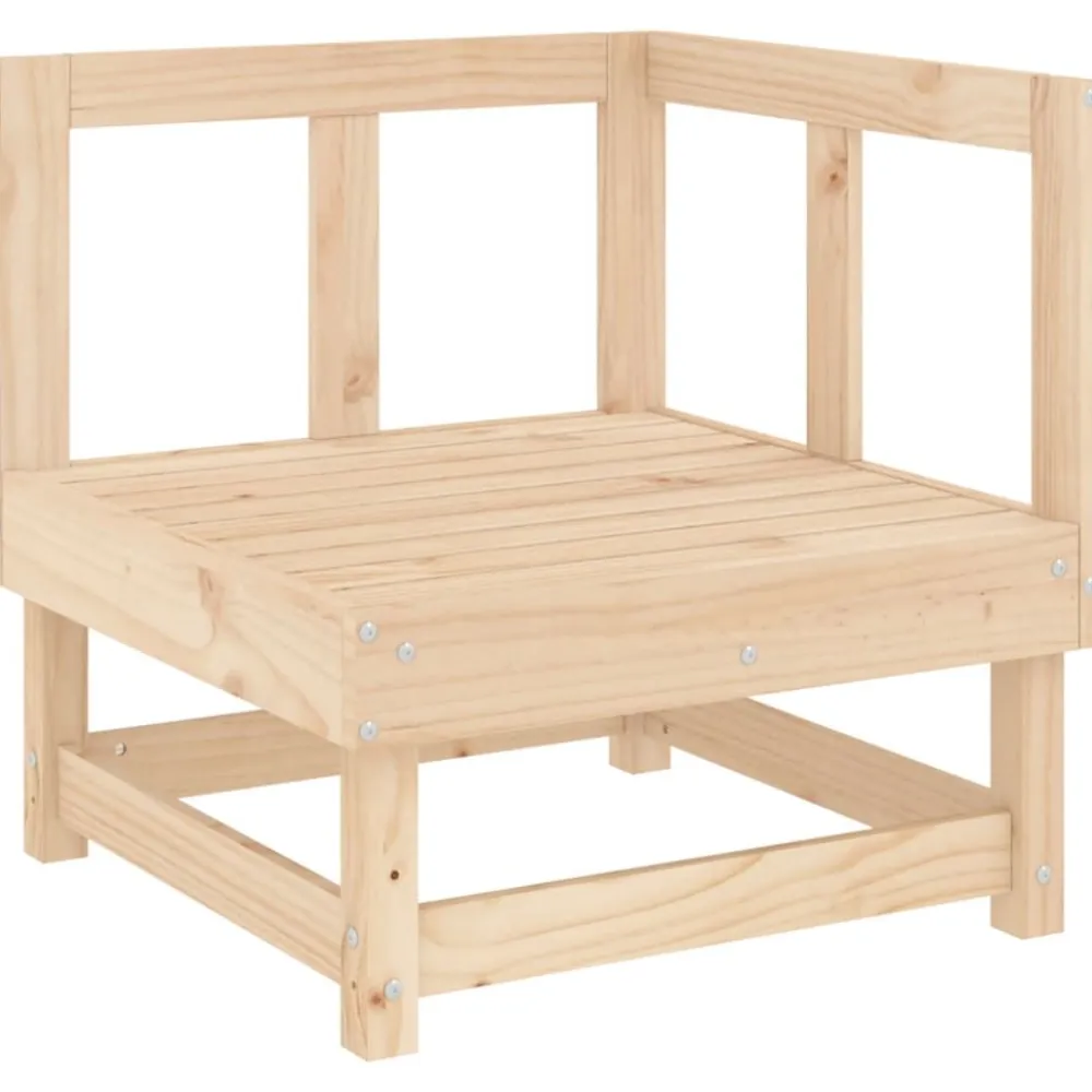 New FinePRICE Puutarhan kulmasohvat, mäntyä, 2 kpl