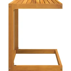 Best FinePRICE Puutarhan pöytä C-muotoinen 42x40x50 cm täysi akasiapuu (65857)