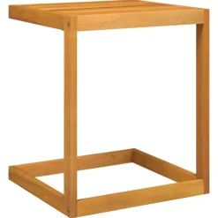 Best FinePRICE Puutarhan pöytä C-muotoinen 42x40x50 cm täysi akasiapuu (65857)