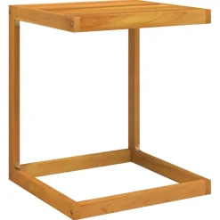 Best FinePRICE Puutarhan pöytä C-muotoinen 42x40x50 cm täysi akasiapuu (65857)