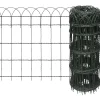 Best FinePRICE Puutarhan raja-aita jauhemaalattu rauta 25x0.65 m